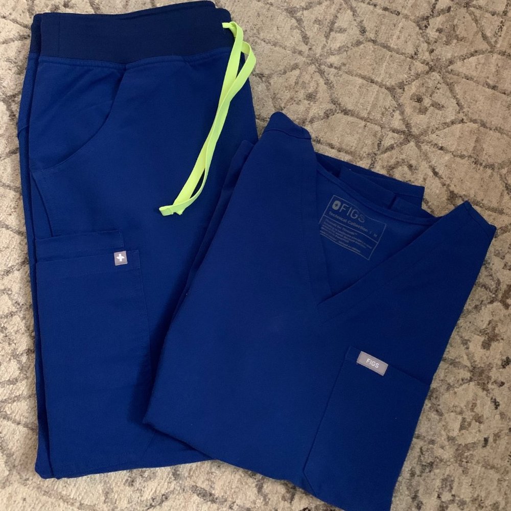 Figs Scrub Set *LIMITED EDITION ELECTRIC BLUE* M/MP Kade cargo pants